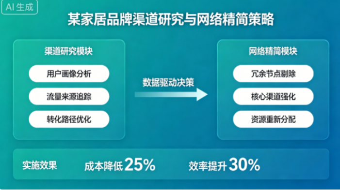 某家居品牌靠渠道研究精简网络